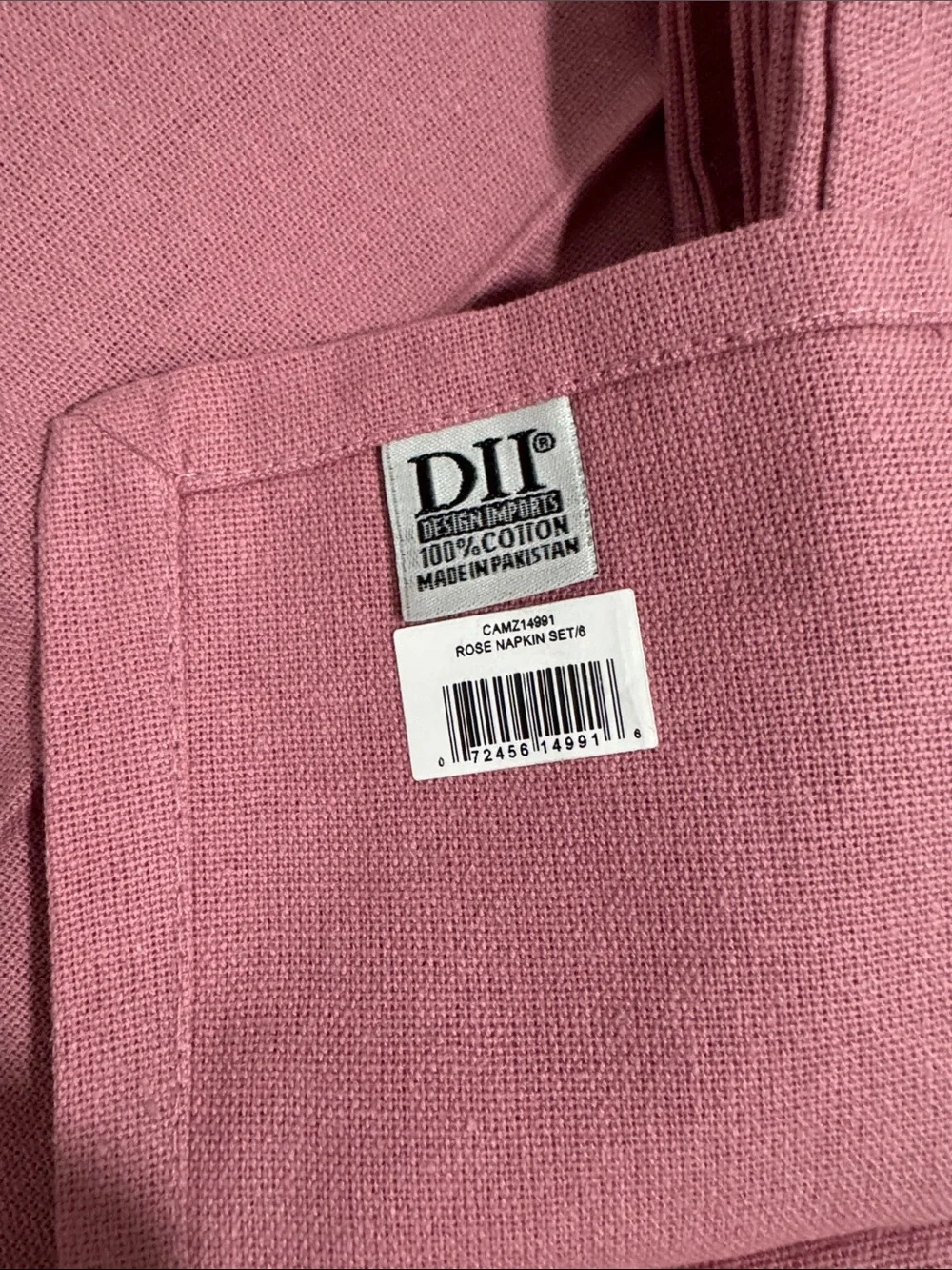 Pink Linen-Texture Dining Napkins - Soft Everyday Set